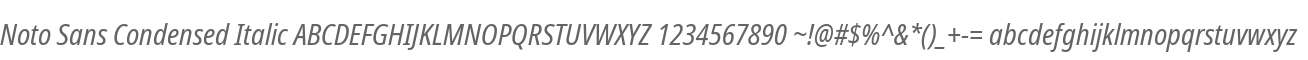 Noto Sans Cond