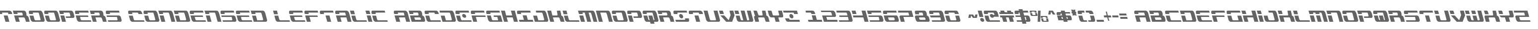 Troopers Condensed Leftalic