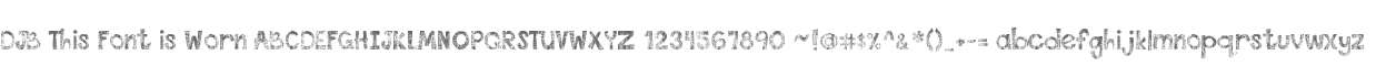 DJB This Font is Worn