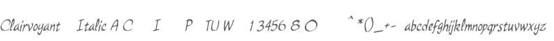 Clairvoyant BB Italic