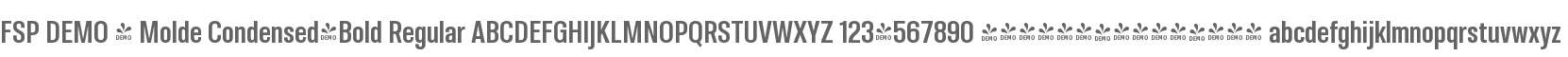 FSP DEMO - Molde Condensed-Bold