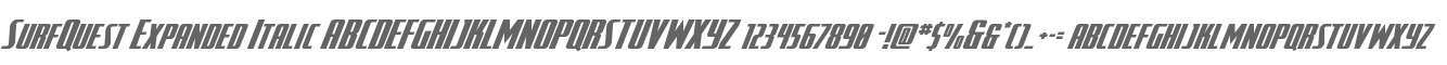 SurfQuest Expanded Italic