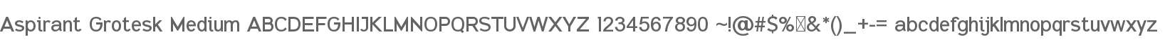 Aspirant Grotesk Med
