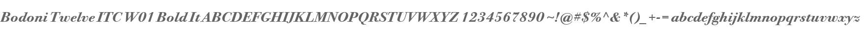 Bodoni Twelve ITC W01 Bold It