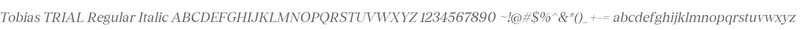 Tobias TRIAL Italic