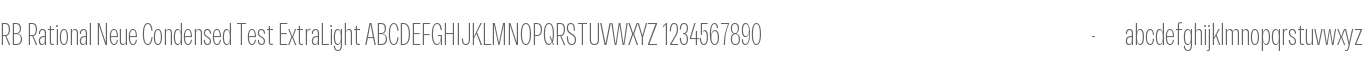 RB Rational Neue Condensed Test ExLight