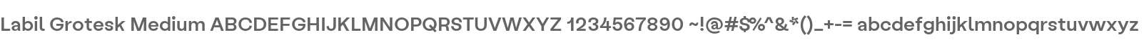 Labil Grotesk