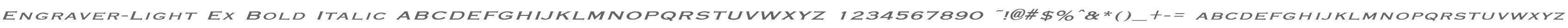 Engraver-Light Ex Bold Italic