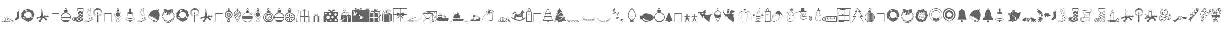 Xmas Font Dingbats