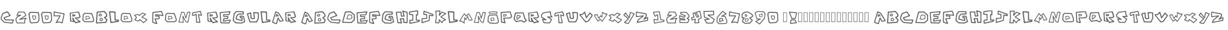 C2007 Roblox Font