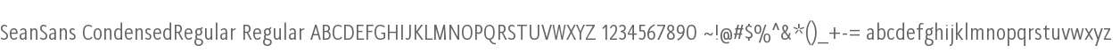 SeanSans CondensedRegular Regular