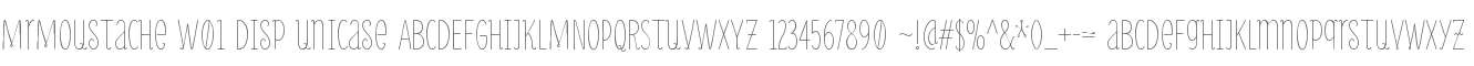 MrMoustache W01 Disp Unicase
