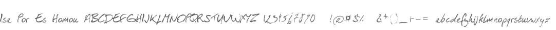 Isa Por Es Homou