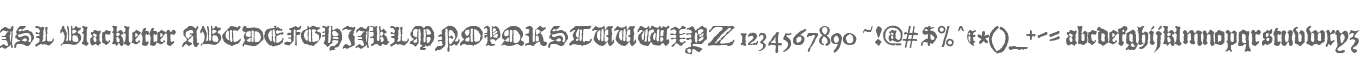 JSL Blackletter