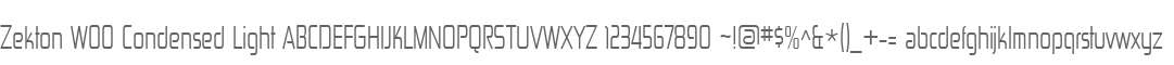 Zekton W00 Condensed Light