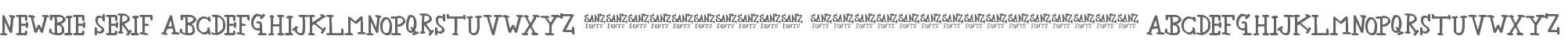 newbie serif