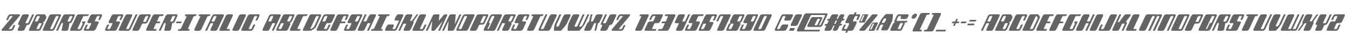 Zyborgs Super-Italic