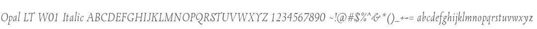 Opal LT W01 Italic