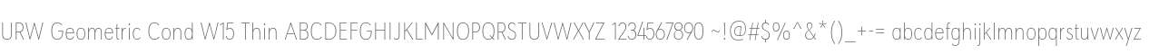 URW Geometric Cond W15 Thin