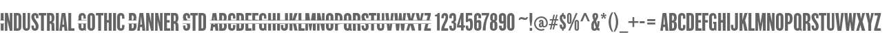 Industrial Gothic Banner Std