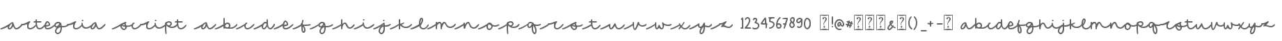 Artegria Script