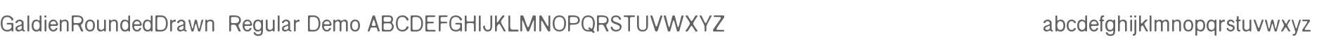 Galdien Rounded Drawn Demo