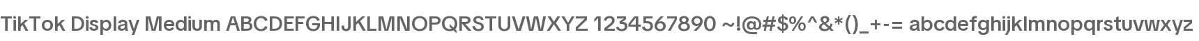 TikTok Display Medium