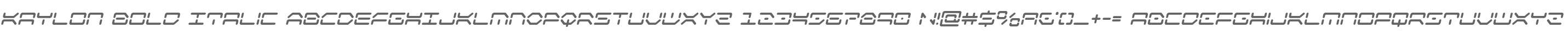 Kaylon Bold Italic