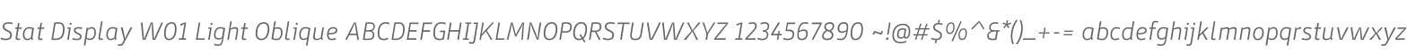 Stat Display W01 Light Oblique