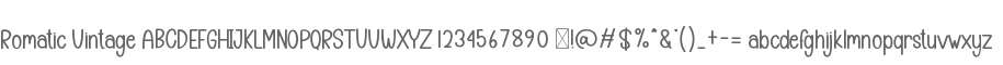 Romatic Vintage