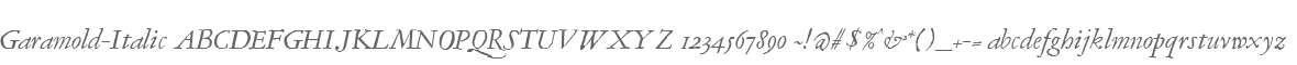 Garamold-Italic