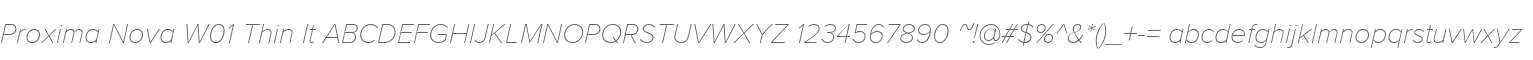 Proxima Nova W01 Thin It