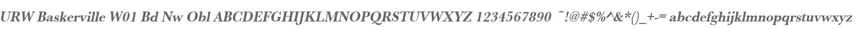 URW Baskerville W01 Bd Nw Obl