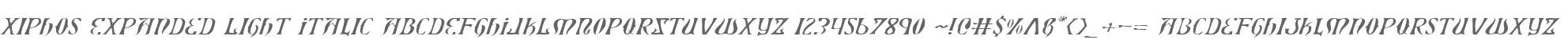 Xiphos Expanded Light Italic