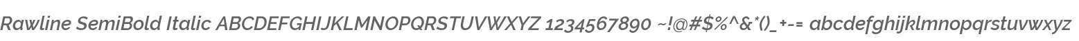 Rawline SemiBold