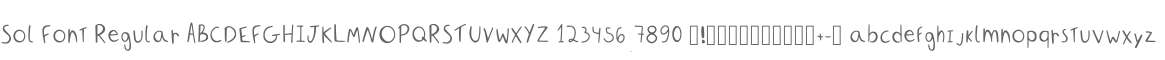 Sol Font Regular