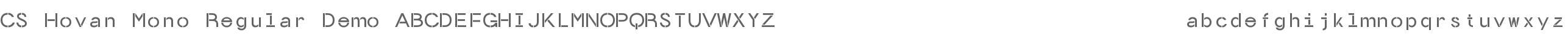 CS Hovan Mono Demo