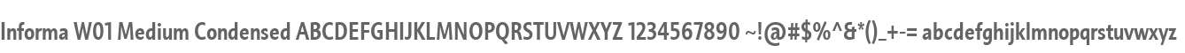 Informa W01 Medium Condensed