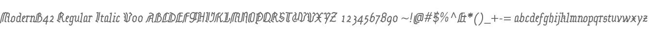 ModernB42 Regular Italic W00