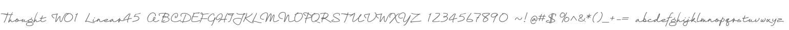 Thought W01 Linear45