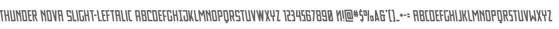 Thunder Nova Slight-Leftalic