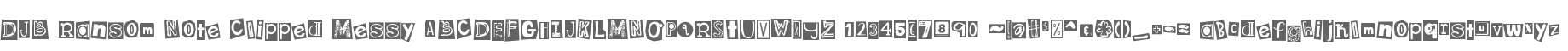 DJB Ransom Note Clipped Messy