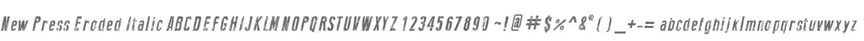 New Press Eroded