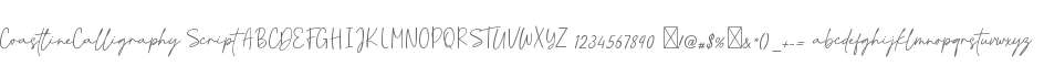 CoastlineCalligraphy Script