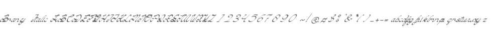 Brancy Italic