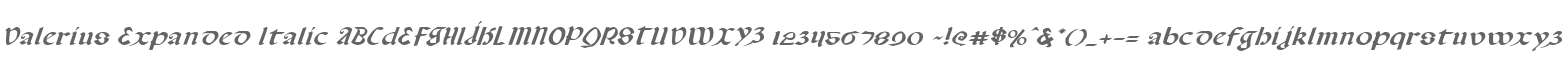 Valerius Expanded Italic
