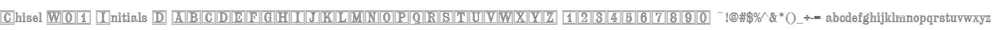 Chisel W01 Initials D