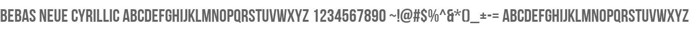 Bebas Neue Cyrillic