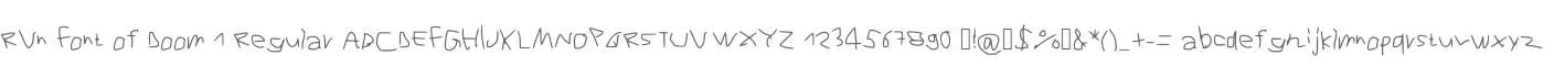 RVn Font of Doom 1 Regular