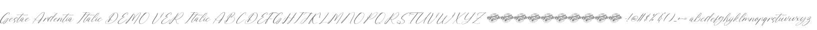 Gestae Ardentia Italic DEMO VER